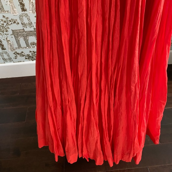 Red Indian Cotton Dancing Swirl Cocktail Dress - Picture 7 of 10
